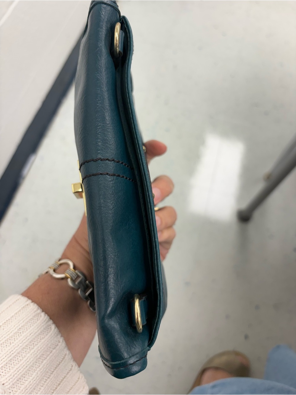 RELIC Teal Green Convertible Crossbody Clutch Wallet Purse - Picture 12 of 12
